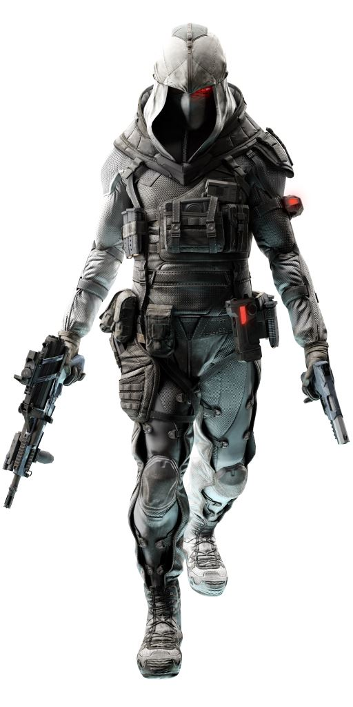 Soldado da classe Recon com capuz e equipamento de reconhecimento